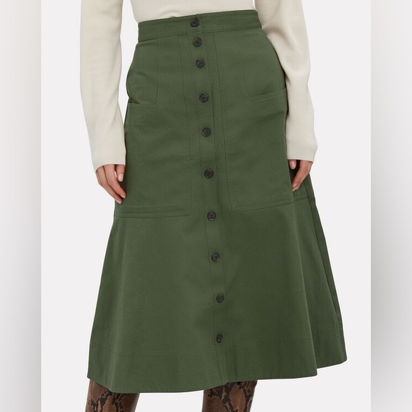 TIBI Harrison Chino Patch Pocket Skirt NWT - Picture 2 of 14